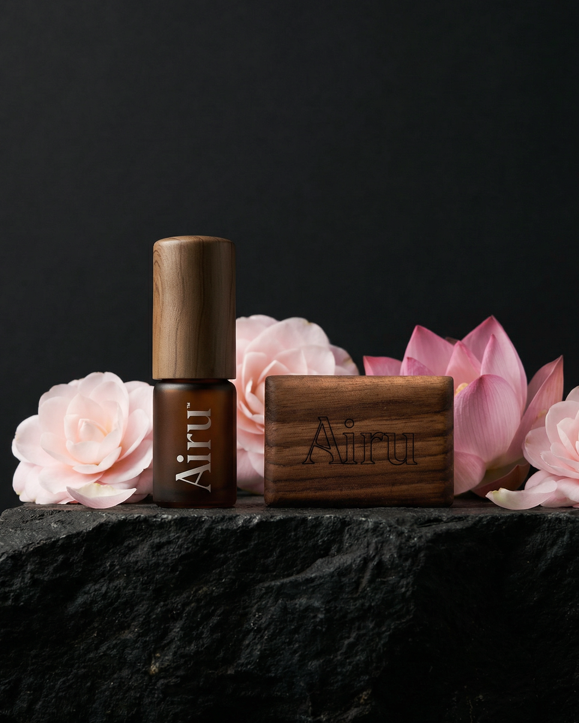 Pink Petal | Wooden Car Diffuser Set